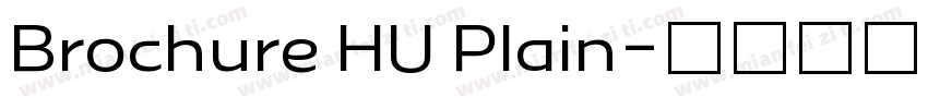 Brochure HU Plain字体转换
